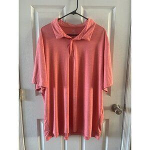 George‎ Men’s Short Sleeve Polo Coral 2XL
